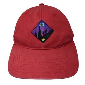 Boy Scouts of America 40 Slideback Hat Red One Size Adjustable Fahrenheit